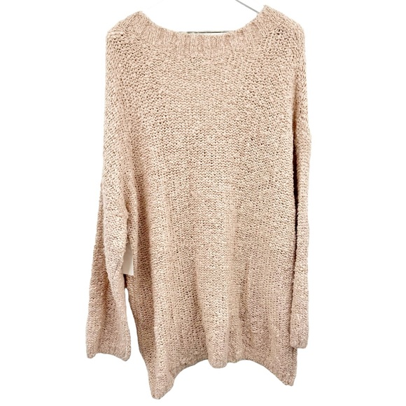 Susina Chunky Knit Boucle V Neck Sweater Rose Pink Size 3X - Picture 4 of 6